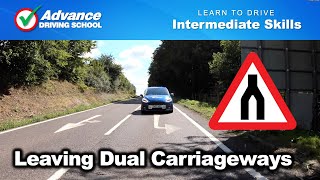 Leaving Dual Carriageways  Learn to drive Intermediate skills [upl. by Repooc]