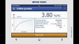 Easy user interface of METTLER TOLEDO Moisture Analyzers [upl. by Pacificas]