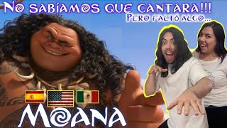 Reacción Doblaje Latino vs Español MOANA y Maui ¡DE NADA disney moana denada [upl. by Stier]