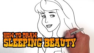 How to Draw Sleeping Beauty  Step by Step Video [upl. by Reinhold80]