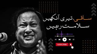 saqi teri aankhen salamat rahe nusrat fateh ali khan nfak naat [upl. by Ela]