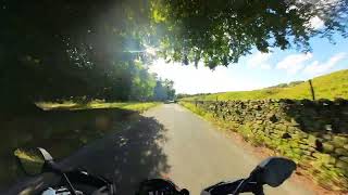 DUCATI HYPERMOTARD 950 RVE  DUNSOP BRIDGE THROUGH THE TROUGH OF BOWLAND TO GARSTANG UK [upl. by Merrie991]