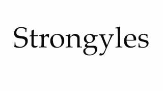 How to Pronounce Strongyles [upl. by Hayward494]