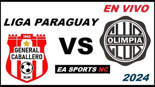 🔴General Caballero vs Olimpia en vivo  Liga Apertura Paraguay [upl. by Sheets413]