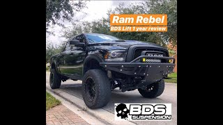 Ram Rebel BDS Lift Kit 1 Year Review  Issues [upl. by Anglim774]