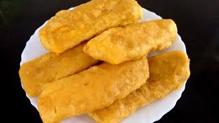 Banana Fritters Kerala Style Recipe  Pazham Pori with Wheat flour  പഴം പൊരി ഉണ്ടാക്കുന്ന വിധം [upl. by Naud]