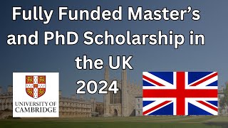 Fully Funded Masters and PhD Scholarship in the UK  The Gates Cambridge Scholarship 2024 [upl. by Htidirem]