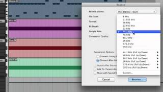 Bounce amp Export Options in Pro Tools [upl. by Ardnaeed]