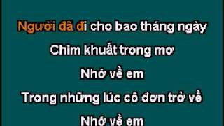 Nho Ve Em  KARAOKE  Lam Nhat Tien [upl. by Chanda]