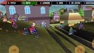 Motu Patlu bycycle riding  Game no 5  Motu Patlu New episode [upl. by Ahtnamas]