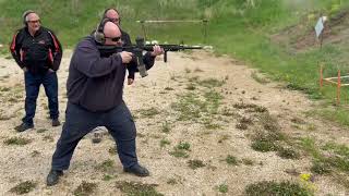 M16A4 full auto Bachelor party shooting at the range 50 round mag dump [upl. by Nodearb708]