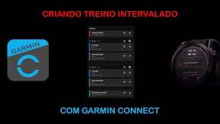 Criar treino intervalado corrida  Garmin Connect [upl. by Den]