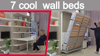 7 must have wall beds and murphy beds for room space saving designs and ideas [upl. by Ahsikal]