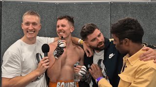 LEWIS BOWDEN REEV TOM GARRATT CELEBRATE BOXING WIN OVER GEORGE STOKEYYG2  PITCH SIDE PODCAST [upl. by Nenney]