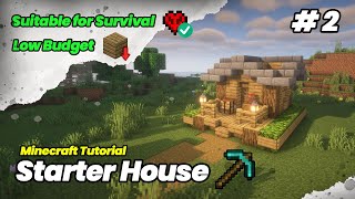 Starter House Tutorial  Minecraft [upl. by Furnary]