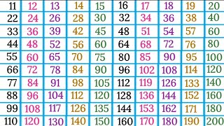 Tables 11 to 20 11 se 20 tak tables multiplication tables 11 to 20 easy learning 20 tak pahade [upl. by Aara28]