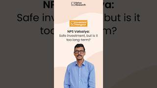 NPS Vatsalya Smart Child Investment But Is It Too LongTerm  Value Research [upl. by Coreen]