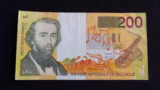 BELGIUM 200 Francs 1995  Banknote Encyclopedia [upl. by Divadnoj]