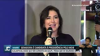 MDB oficializa Simone Tebet como candidata à presidência [upl. by Bean330]