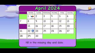 Starfall Calendar April 7 2024 [upl. by Guenevere]