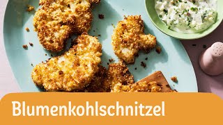 BlumenkohlSchnitzel mit selbstgemachter Remoulade 😋🍽  REWE Deine Küche [upl. by Odell]