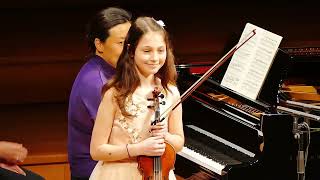 Breughel violin competition 2024 JS Bach Gavotte en rondeau [upl. by Sokcin]