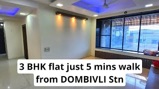 Big 3 BHK Apartment Near Dombivli Station  Resale Flat amp Properties [upl. by Roberts]