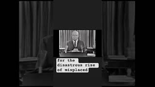 President Dwight Eisenhower warning against the establishment of a quotmilitaryindustrial complexquot [upl. by Krik]