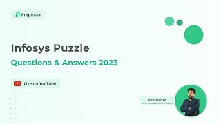 Infosys Puzzles Questions and Answers 2023 All slots Questions 2023 [upl. by Lennon]