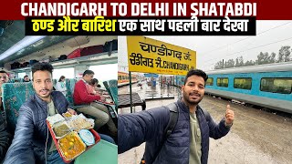 Shortest Shatabdi in India Chandigarh to Delhi Journey Experience in Winters [upl. by Karab]