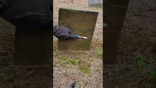 Timelapse  Cleaning A Revolutionary War Veterans Gravestone [upl. by Suelo]