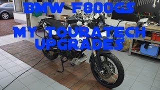 BMW F800GS My Touratech upgrades [upl. by Lorimer]