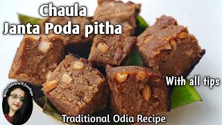 Janta Poda Pitha  Raja Special Poda Pitha [upl. by Iridis]