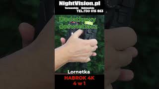 Lornetka obserwacyjna HIKMICRO Habrok 4K HE25LN  Iluminator NOXAR PRO 4w1 nightvision shorts [upl. by Dorsy112]