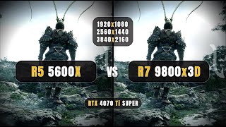 AMD Ryzen 5 5600x vs Ryzen 7 9800x3D  1080p 1440p 4K  Ultimate Comparison  4070 Ti Super [upl. by Enyale]