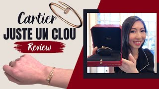 CARTIER Juste Un Clou Bracelet  Review Pros amp Cons Wear amp Tear Sizing Pricing Design amp History [upl. by Kean]