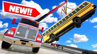 STEALING AI Cars with This UPDATED Semi Tow Truck in BeamNG Drive Mods [upl. by Nonnah630]