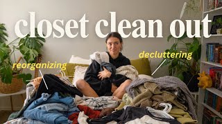 an adhd girlie attempts a major closet cleanout it was chaotic [upl. by Olnay]