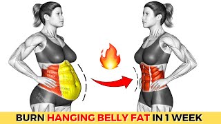 The Best Exercises for Hanging Belly Fat  30min Workout To LOSE 3 INCHES OFF WAIST in 2 Week [upl. by Thoer]