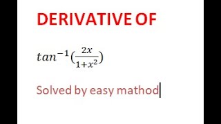 2631000  nth DERIVATIVE of tan INVERSE 1x1x  DIFFERENTIAL COEFFICIENT [upl. by Neo]