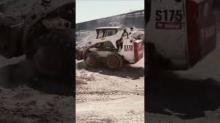 Skid steer loader Fast Operating bobcat construction [upl. by Fai]