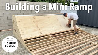 Building a Mini Ramp Halfpipe Start to Finish [upl. by Tireb]