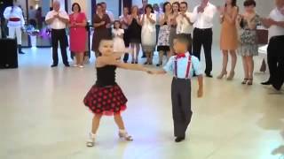 2 little Kids Ballroom dancing [upl. by Ellegna]