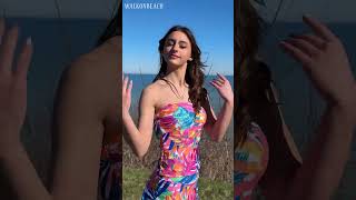 WalkOnBeach  Try On Haul with Relina  Detail for the tankini she buy [upl. by Hound546]