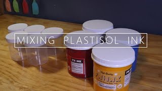 Mixing Plastisol Ink For The First Time  Creating A Color Library [upl. by Mamoun478]