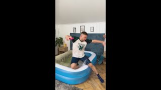 Pool Bed Prank On Her Boyfriend 🛏️🏊 prank funny comedy [upl. by Jesh]