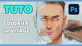 TUTO COLORIER un Visage sur Photoshop [upl. by Itnaihc400]