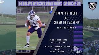 2022 Game 3 Tolar Rattlers VS Coram Deo Academy 2022 [upl. by Saree25]