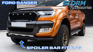 Ford Ranger T6 2012  Onwards STX Spoiler bar fitting instructions [upl. by Nevad]