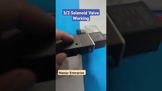 32 Solenoid Valve Working  practical demonstration of ports  Pneumatic and hydraulic wholesaler [upl. by Nagirrek86]